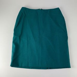 Anne Klein Sz 0 Rayon Green Skirt Business Career